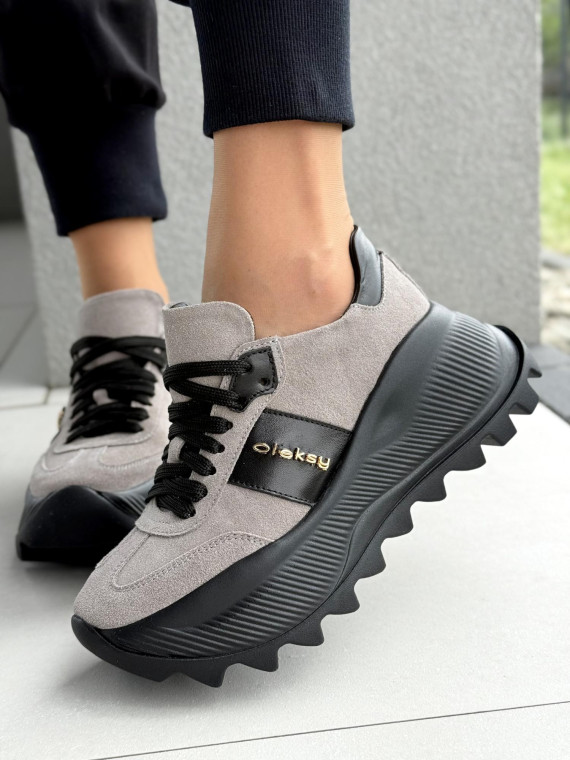 Snickersy OLEKSY ze skóry naturalnej Polskiej produkcji