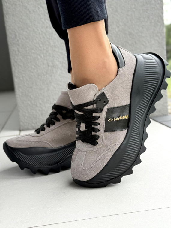 Snickersy OLEKSY ze skóry naturalnej Polskiej produkcji