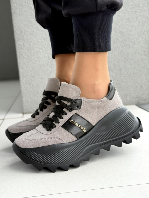 Snickersy OLEKSY ze skóry naturalnej Polskiej produkcji