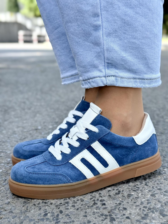 Sneakersy damskie ze skóry naturalnej