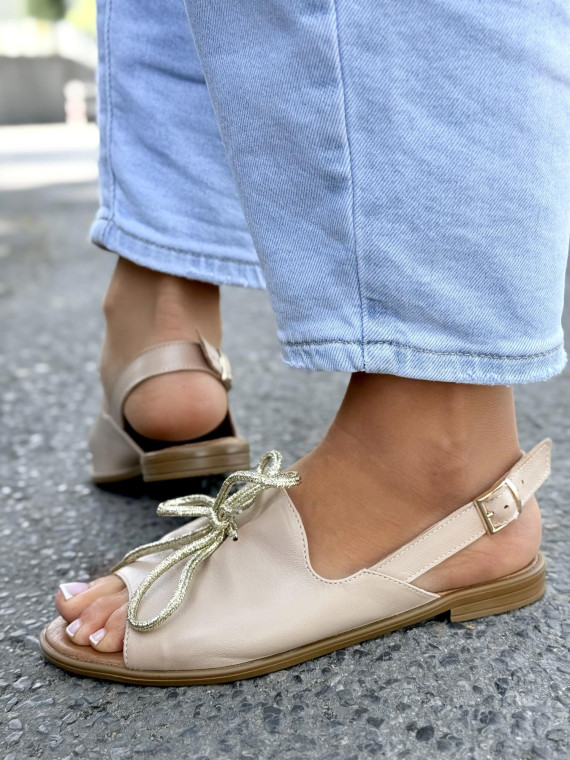 Sandałki damskie OLEKSY ze skóry naturalnej Polskiej produkcji