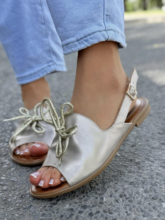 Sandałki damskie OLEKSY ze skóry naturalnej Polskiej produkcji