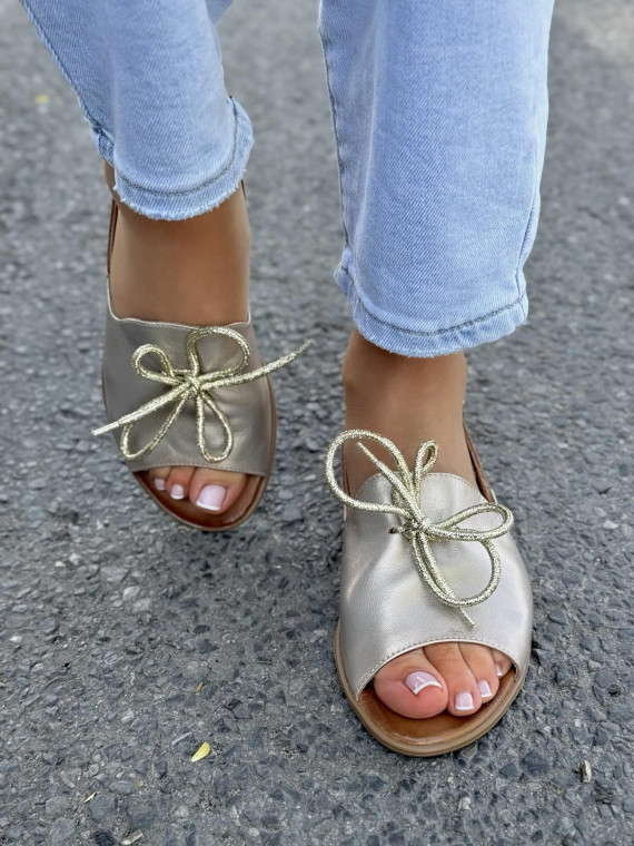 Sandałki damskie OLEKSY ze skóry naturalnej Polskiej produkcji