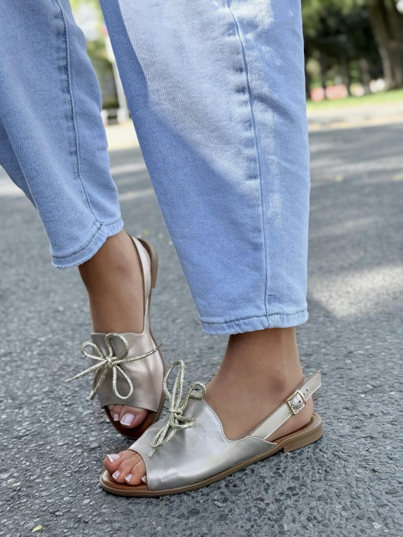 Sandałki damskie OLEKSY ze skóry naturalnej Polskiej produkcji