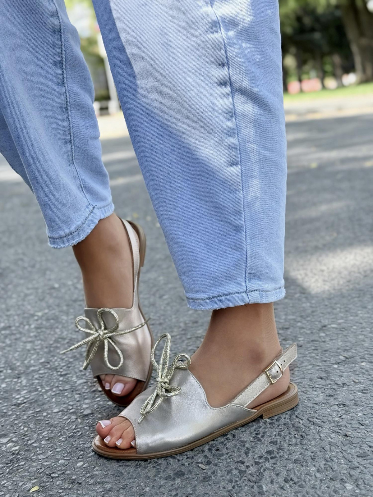 Sandałki damskie OLEKSY ze skóry naturalnej Polskiej produkcji