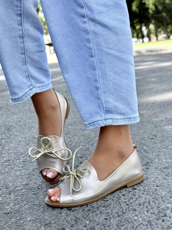 Sandałki damskie OLEKSY ze skóry naturalnej Polskiej produkcji