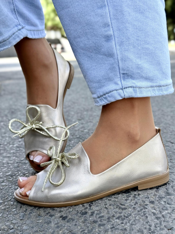 Sandałki damskie OLEKSY ze skóry naturalnej Polskiej produkcji