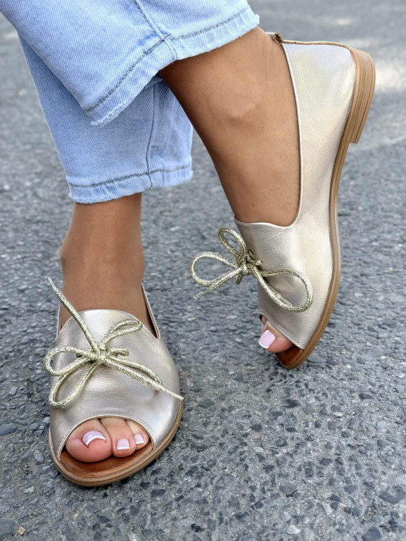 Sandałki damskie OLEKSY ze skóry naturalnej Polskiej produkcji