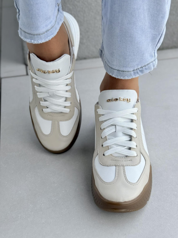 Sneakersy ze skóry naturalnej OLEKSY Polskiej produkcji