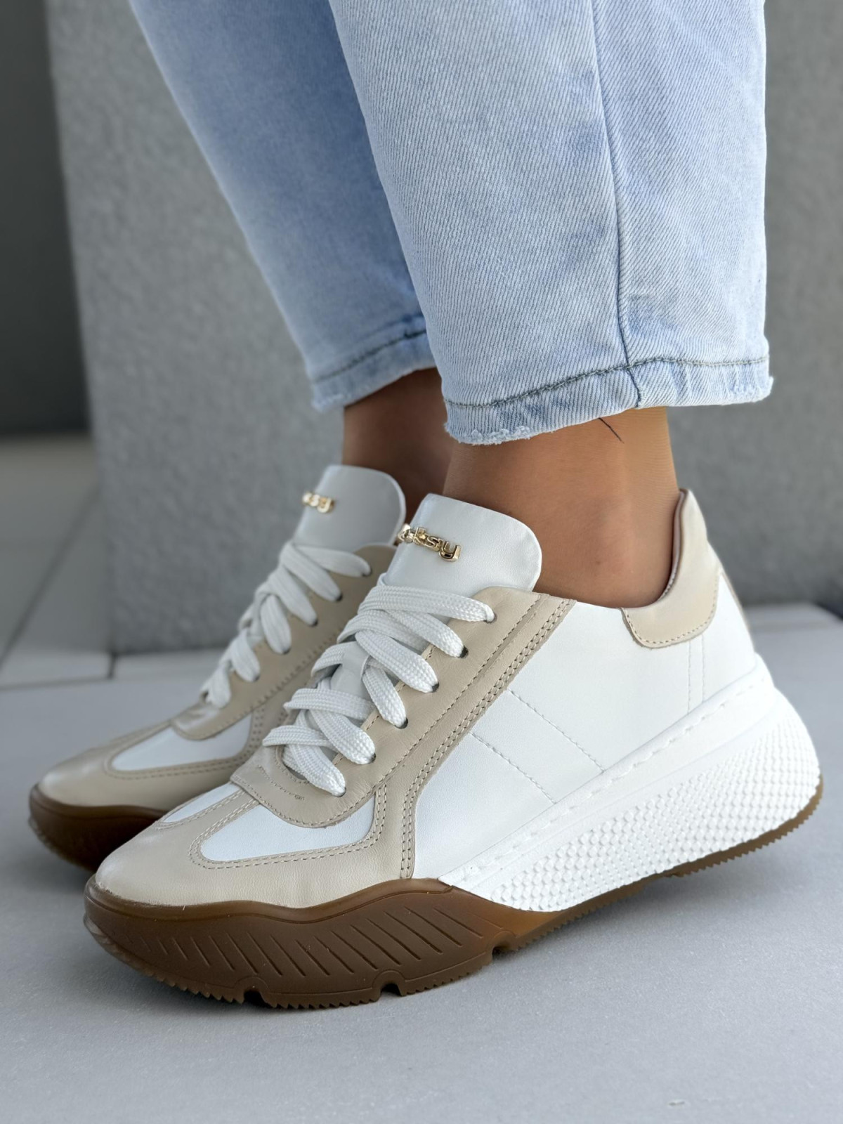 Sneakersy ze skóry naturalnej OLEKSY Polskiej produkcji