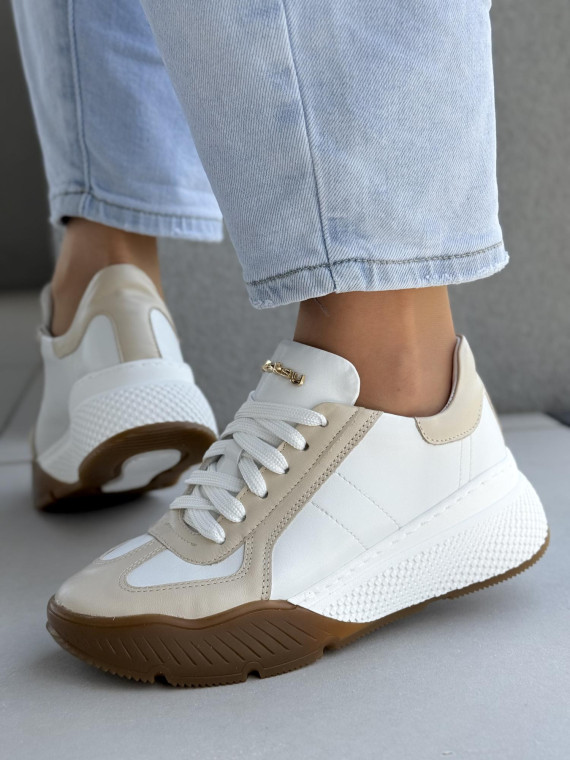 Sneakersy ze skóry naturalnej OLEKSY Polskiej produkcji