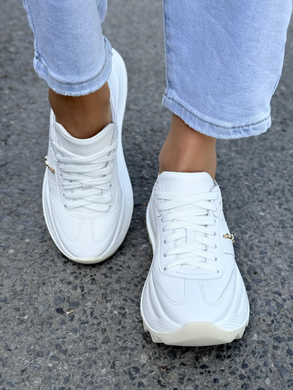 Sneakersy damskie OLEKSY ze skóry naturalnej Polskiej produkcji