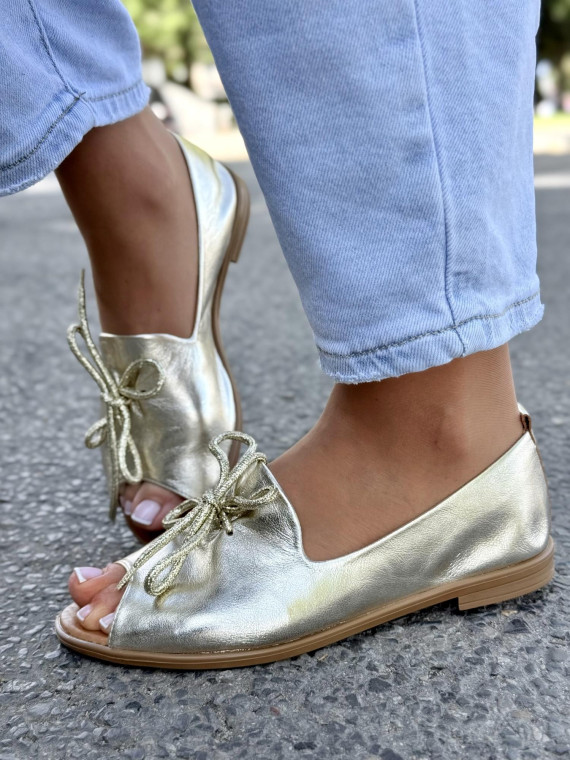 Sandałki damskie OLEKSY ze skóry naturalnej Polskiej produkcji