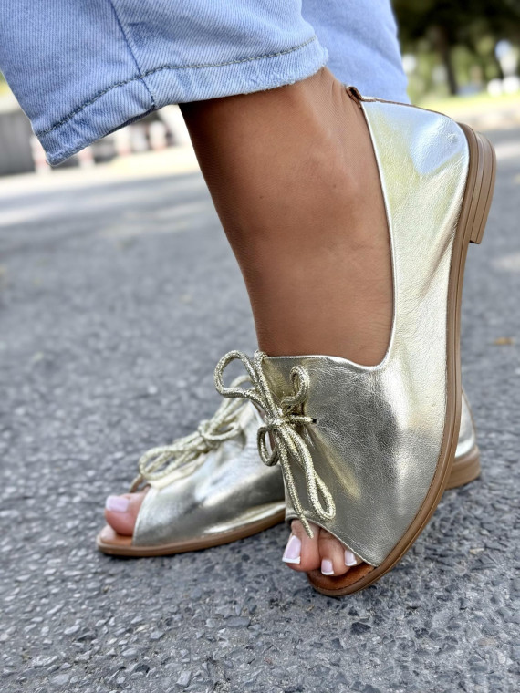 Sandałki damskie OLEKSY ze skóry naturalnej Polskiej produkcji