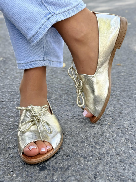 Sandałki damskie OLEKSY ze skóry naturalnej Polskiej produkcji