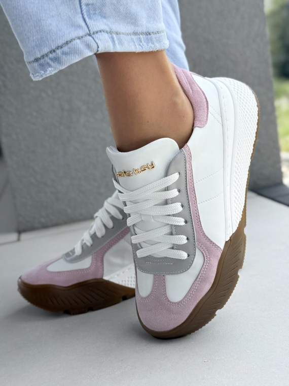 Sneakersy damskie OLEKSY ze skóry naturalnej Polskiej produkcji