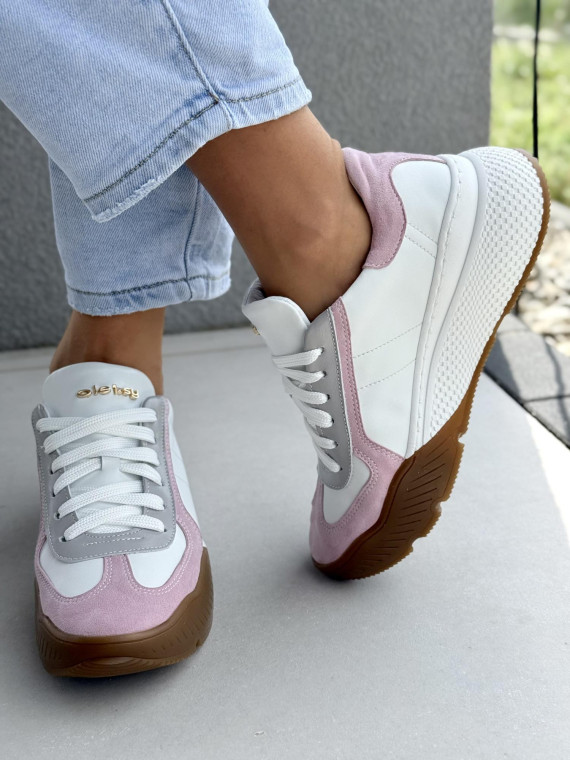 Sneakersy damskie OLEKSY ze skóry naturalnej Polskiej produkcji