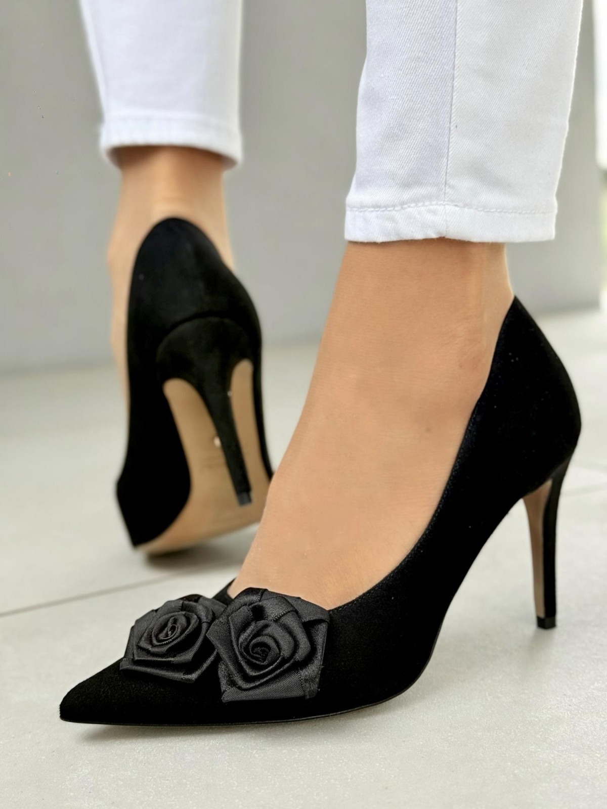 Czółenka OLEKSY ze skóry naturalnej Polskiej produkcji