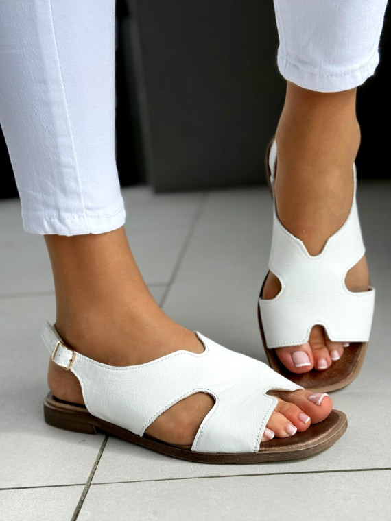 Sandałki damskie OLEKSY ze skóry naturalnej Polskiej produkcji