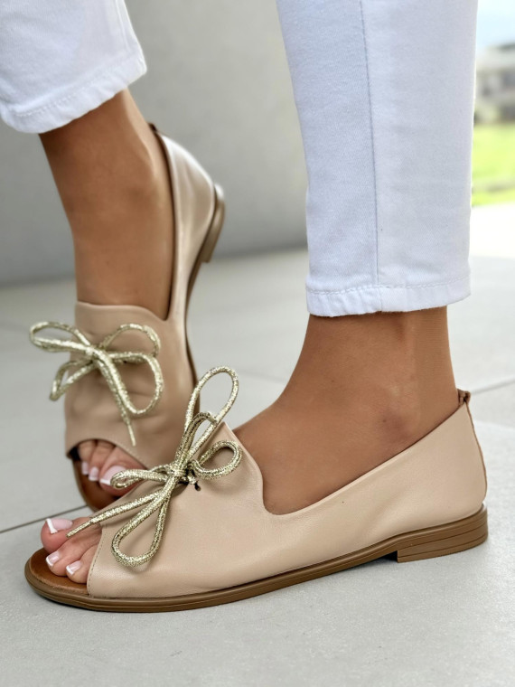 Sandałki damskie OLEKSY ze skóry naturalnej Polskiej produkcji