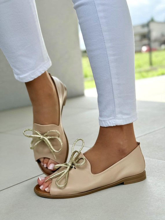 Sandałki damskie OLEKSY ze skóry naturalnej Polskiej produkcji