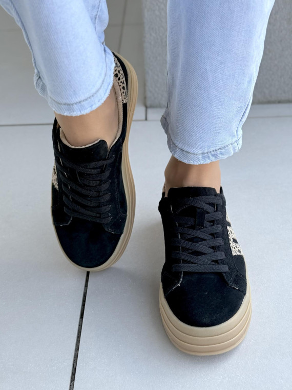 Sneakersy damskie ze skóry naturalnej