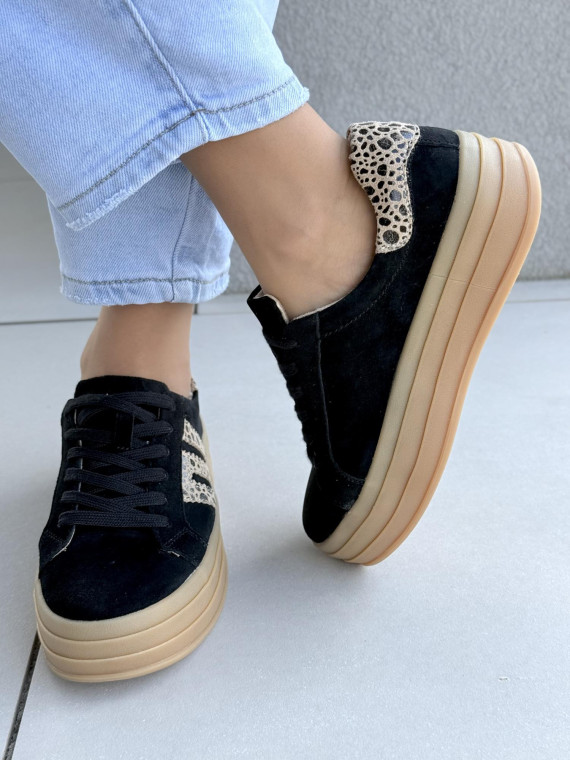 Sneakersy damskie ze skóry naturalnej