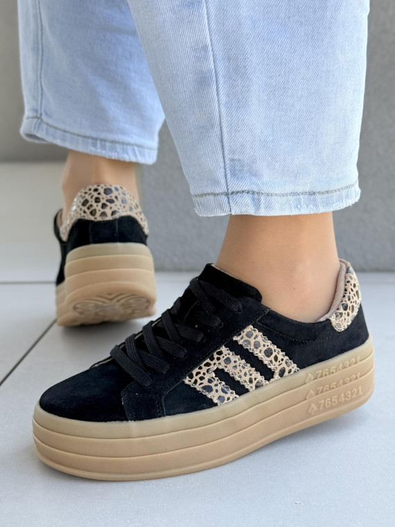 Sneakersy damskie ze skóry naturalnej