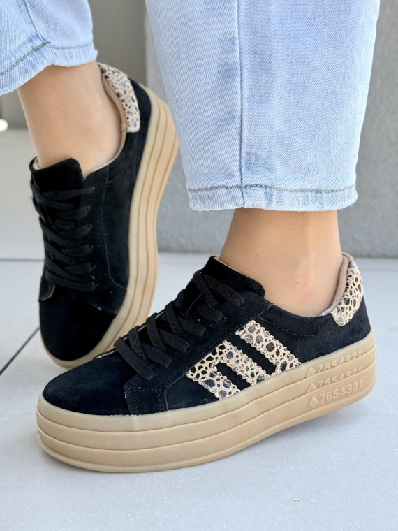 Sneakersy damskie ze skóry naturalnej