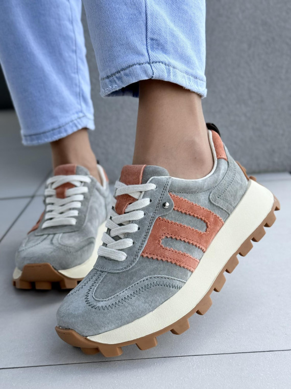 Sneakersy damskie ze skóry naturalnej