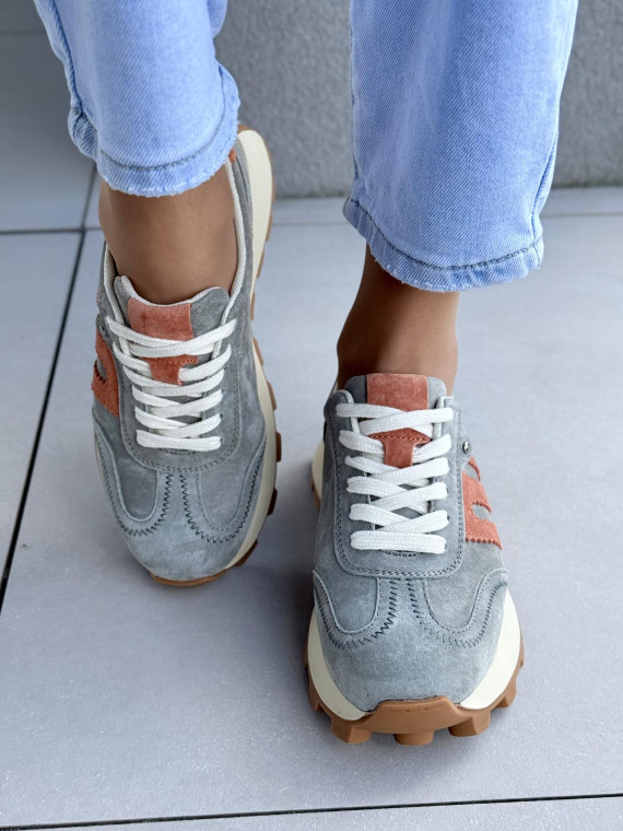 Sneakersy damskie ze skóry naturalnej