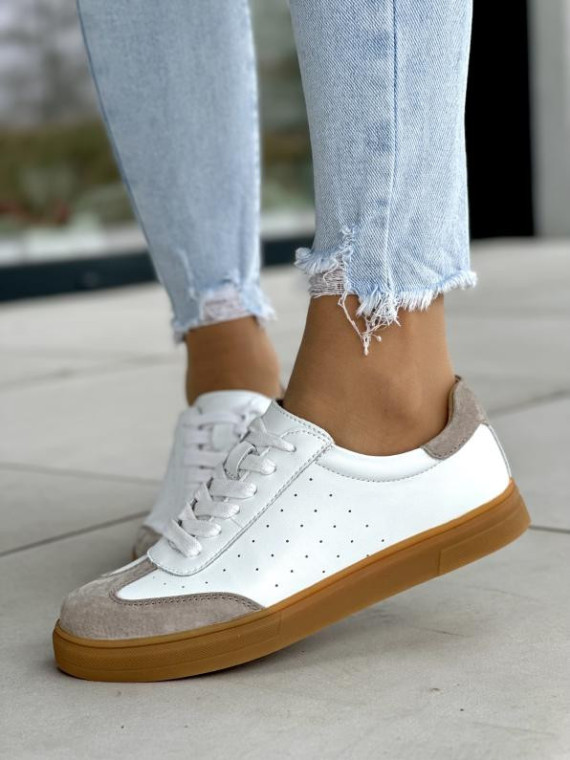 Sneakersy damskie ze skóry naturalnej