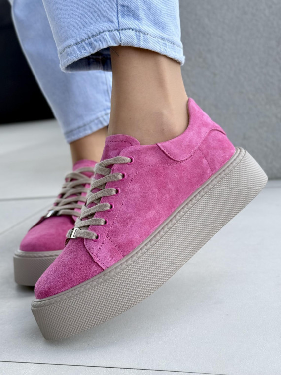 Sneakersy damskie ze skóry naturalnej