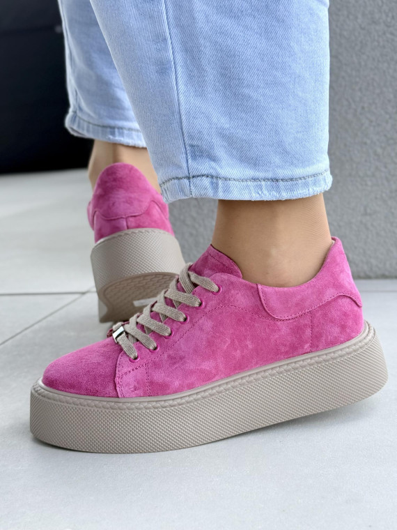 Sneakersy damskie ze skóry naturalnej