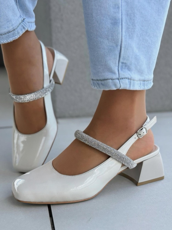 Sandałki damskie ze skóry naturalnej