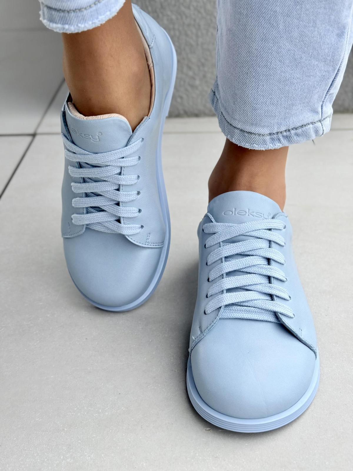 Półbuty damskie barefoot OLEKSY ze skóry naturalnej Polskiej produkcji