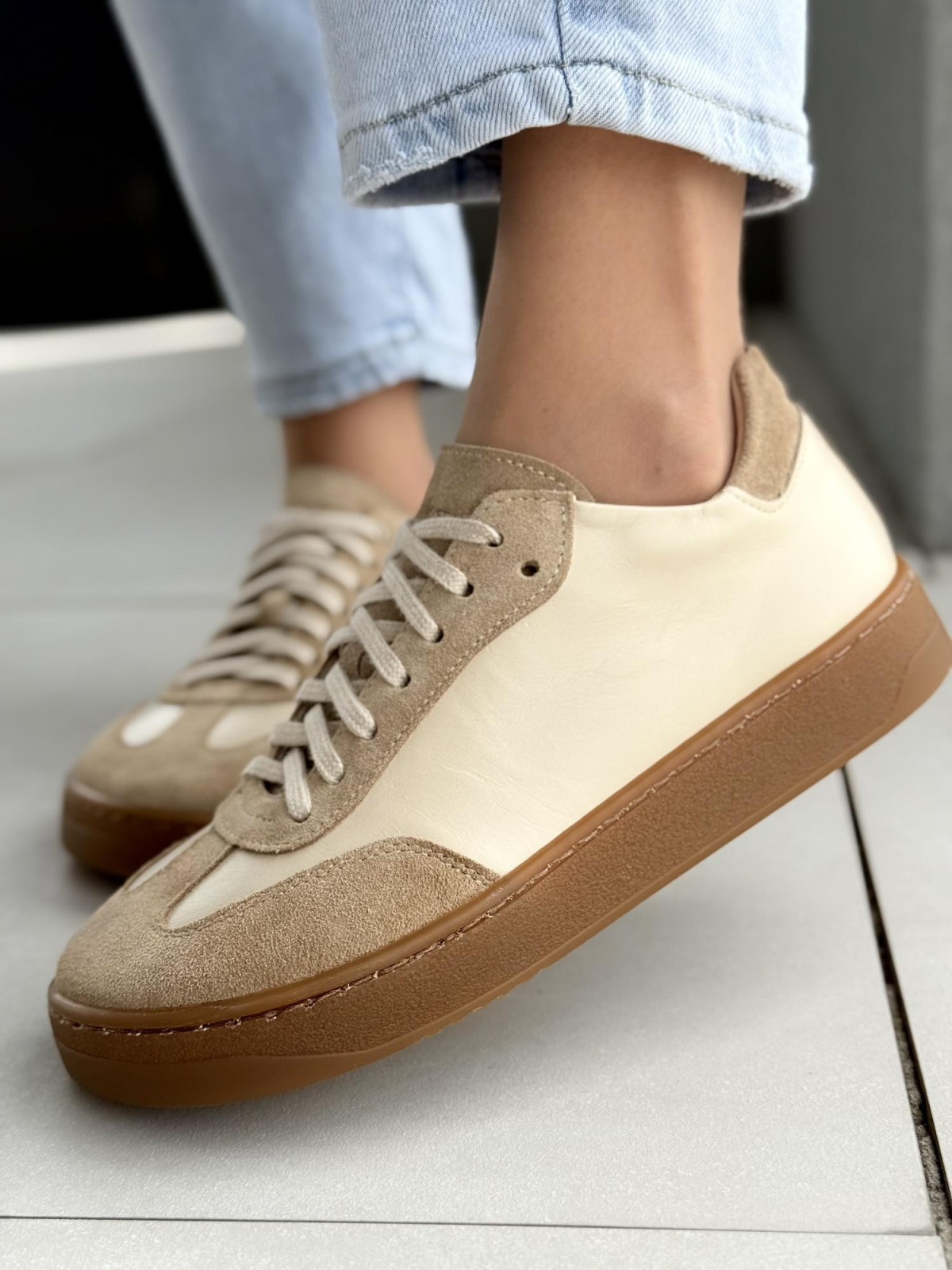 Sneakersy damskie barefoot OLEKSY ze skóry naturalnej Polskiej produkcji