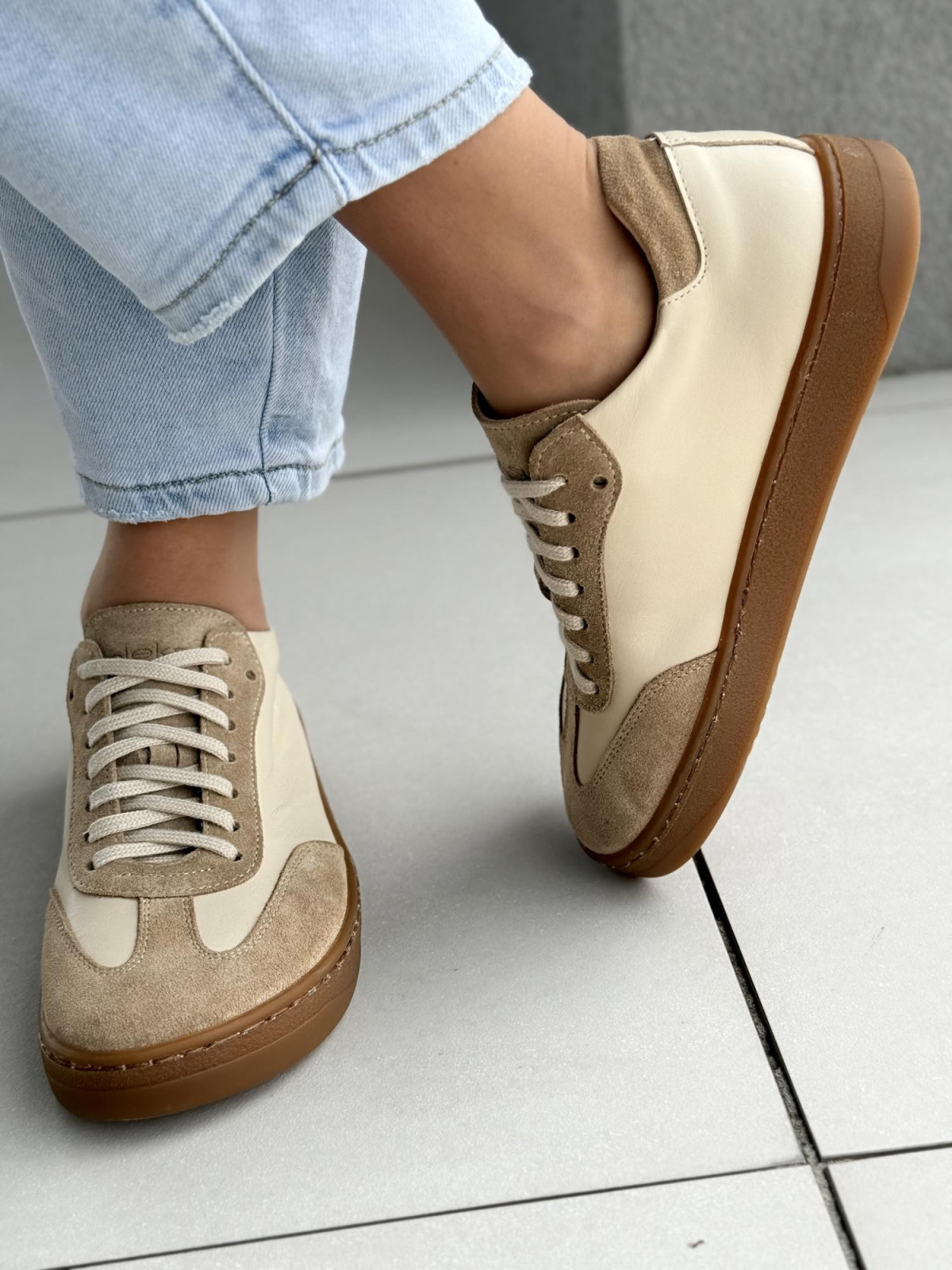 Sneakersy damskie barefoot OLEKSY ze skóry naturalnej Polskiej produkcji