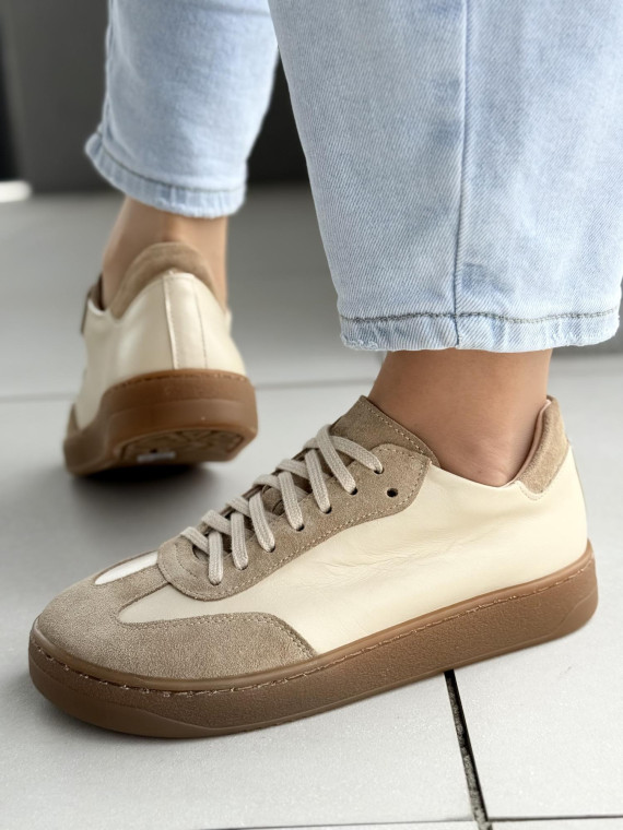 Sneakersy damskie barefoot OLEKSY ze skóry naturalnej Polskiej produkcji