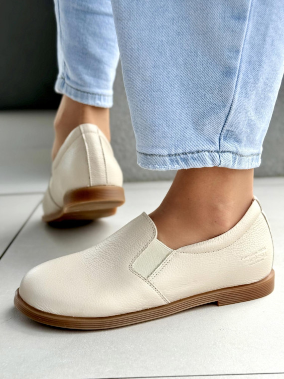 Mokasyny damskie BAREFOOT OLEKSY ze skóry naturalnej Polskiej produkcji