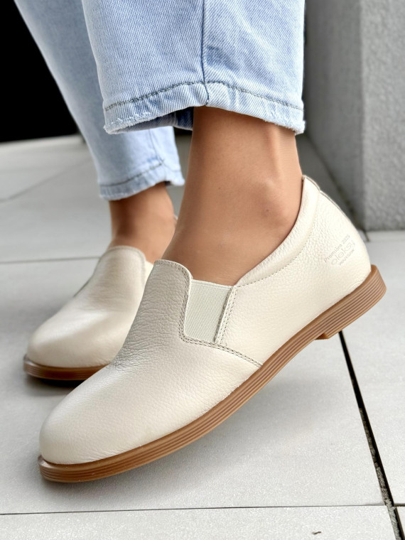 Mokasyny damskie BAREFOOT OLEKSY ze skóry naturalnej Polskiej produkcji