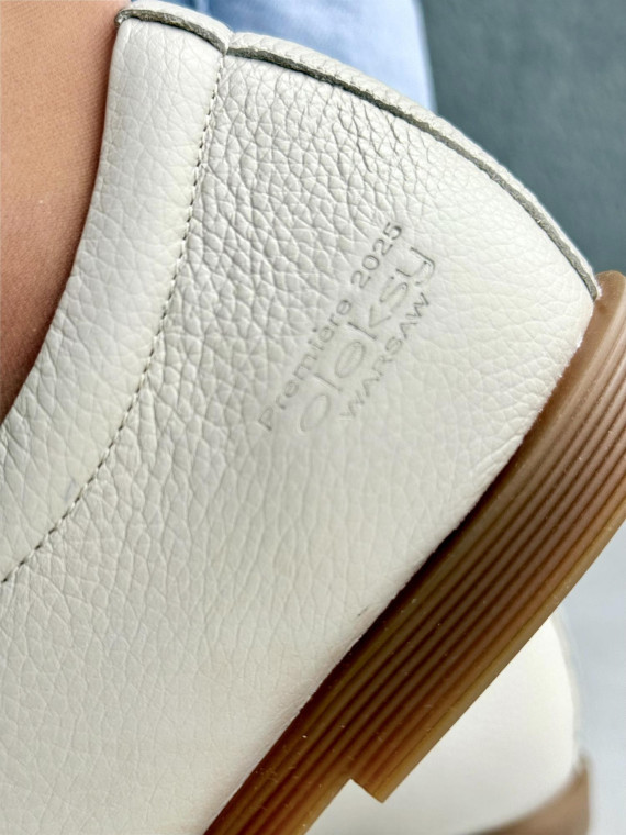 Mokasyny damskie BAREFOOT OLEKSY ze skóry naturalnej Polskiej produkcji