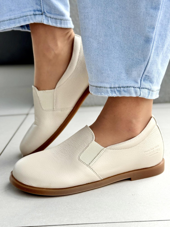 Mokasyny damskie BAREFOOT OLEKSY ze skóry naturalnej Polskiej produkcji