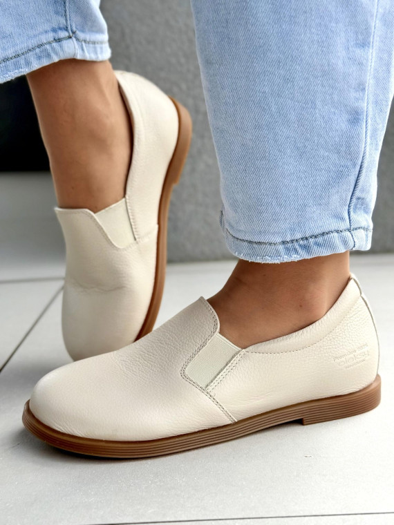 Mokasyny damskie BAREFOOT OLEKSY ze skóry naturalnej Polskiej produkcji