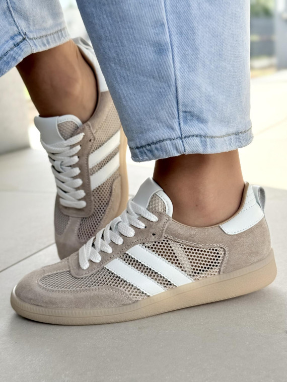 Sneakersy damskie ze skóry naturalnej