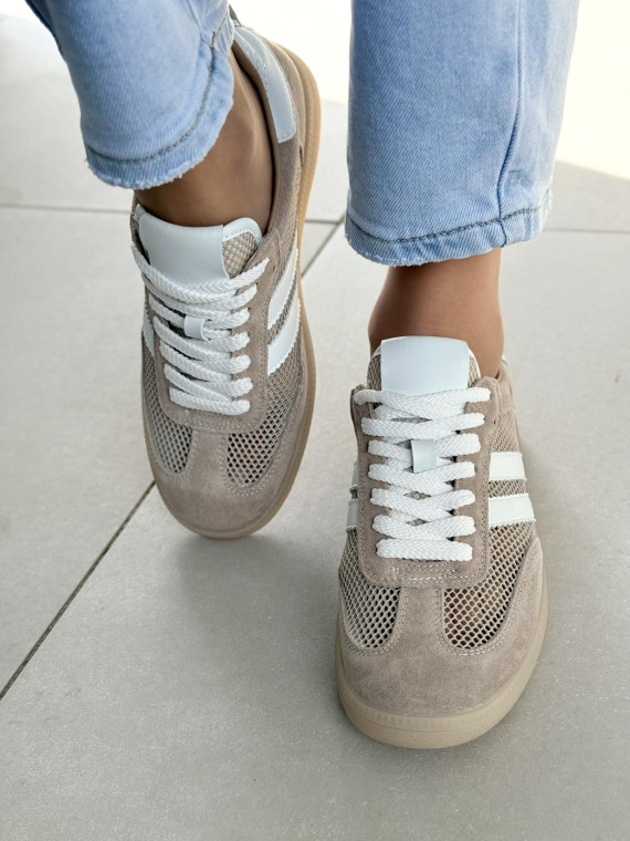 Sneakersy damskie ze skóry naturalnej