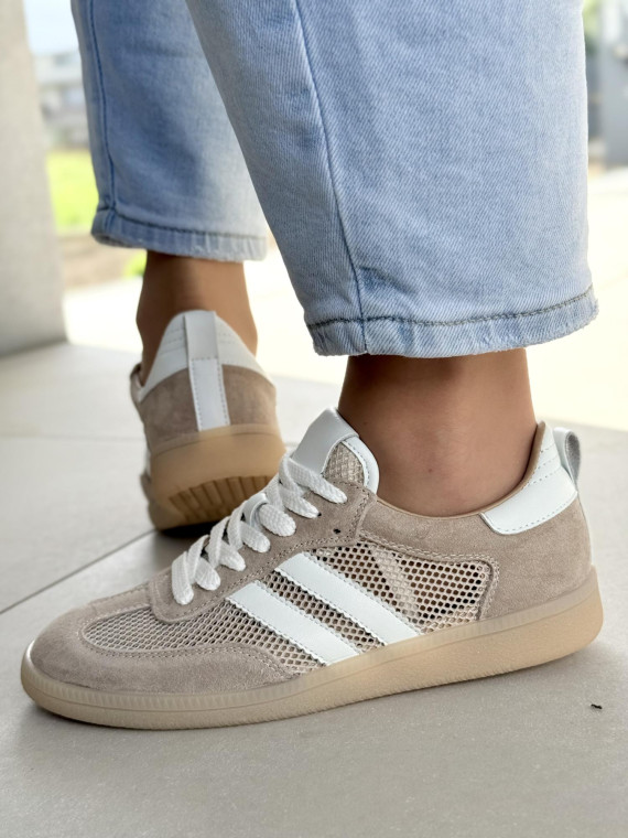 Sneakersy damskie ze skóry naturalnej