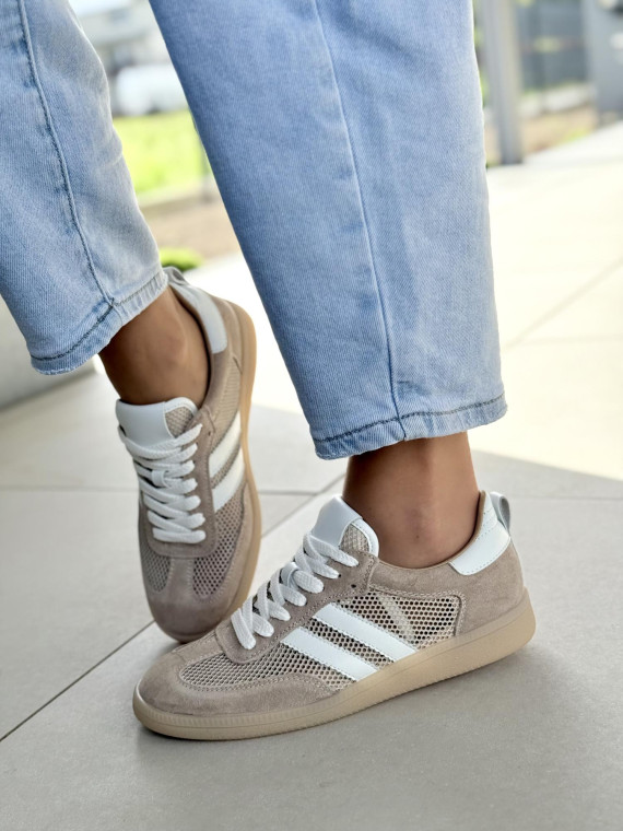 Sneakersy damskie ze skóry naturalnej
