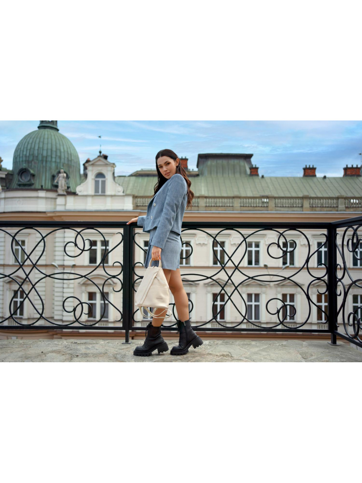 Modny plecak damski ze skóry naturalnej