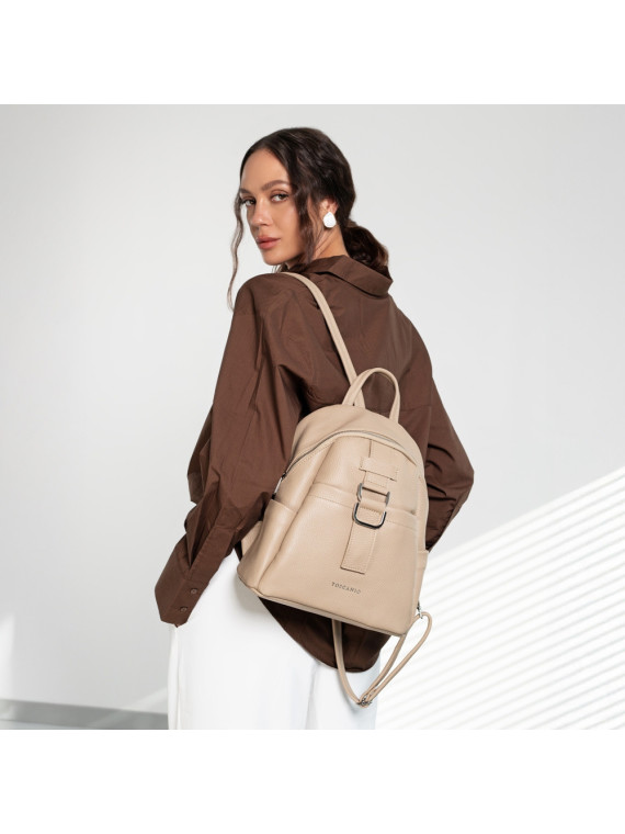 Modny plecak damski ze skóry naturalnej